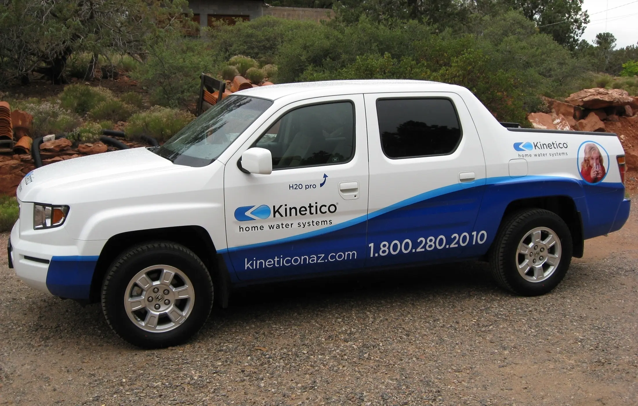 Kinetico pickup truck graphics
