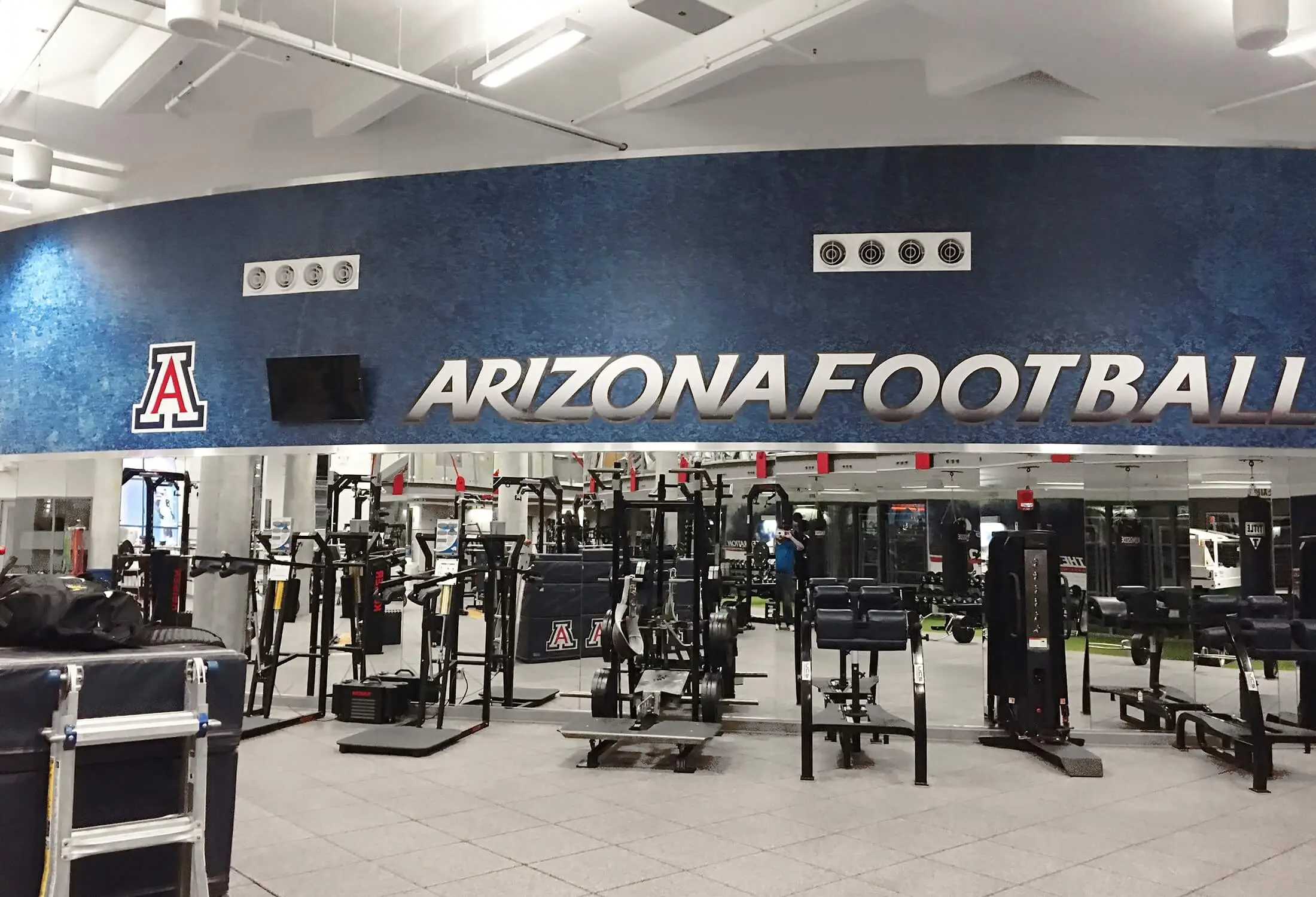 Arizona Football weight room wall graphics